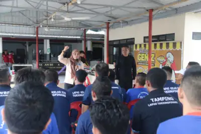 Lembaga Pemasyarakatan Kelas IIA Tanjungpinang menggelar Apel Ikrar Pemasyarakatan Bersih dari Handphone, Narkoba, dan Penipuan