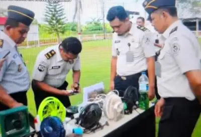 Komitmen Tak Ada Barang Terlarang di Kamar Blok Hunian WBP, Lapas Tanjungpinang Musnahkan Barang Hasil Razia