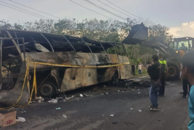 Bus ALS Tabrak Truk Tangki di Sumsel Tewaskan 16 Orang
