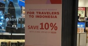 Viral Akibat Rupiah Melemah Toko di Singapura Beri Diskon Khusus untuk WNI (foto: istimewa)