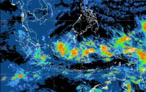 BMKG Waspadai Bibit 96W, Potensi Hujan dan Gelombang Tinggi