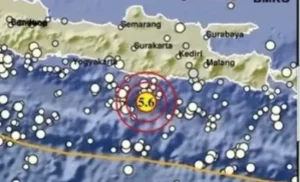 BMKG catat gempa M5,6 mengguncang Pacitan terasa ke Surabaya