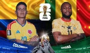 Live streaming Kolombia vs Ghana di Piala Dunia