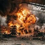 Ilustrasi ledakan gudang amunisi