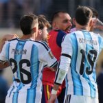 Ricuh usai final Piala Dunia antara pemain Argentina dan Spanyol