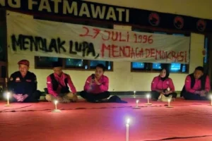Ketua DPC PDI Perjuangan Kabupaten Ngawi Dwi Rianto Jatmiko hadiri peringatan Kudatuli
