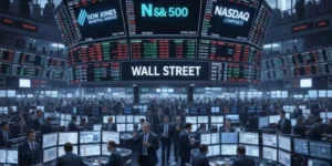 Dow Jones Naik 594,83 Poin ke Rekor Meski Tekanan Saham Chip