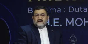Duta Besar Iran Boroujerdi menyebut Israel ancaman utama dan mengatakan perang dipicu AS