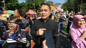 Wali Kota Surabaya Eri Cahyadi menegaskan CFD bebas pungli dengan dukungan Polda Jatim
