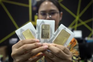 Harga Emas Antam Tercatat Stagnan Rp2.655.000 per gram