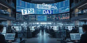 Euro STOXX 50 di 6.228, gejolak energi menekan bursa Eropa.