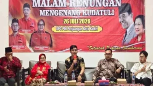 Yoga Pratama Putra, Ketua DPC PDI Perjuangan Kota Kediri, Pimpin Malam Renungan Kudatuli