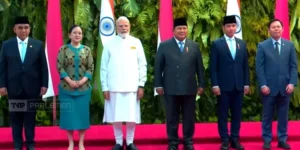 Perdana Menteri India Narendra Modi Disambut Ketua DPR Puan Maharani di Kompleks Parlemen