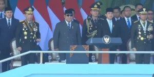 Presiden Prabowo Subianto Menjadi Inspektur Upacara HUT Bhayangkara ke-80 di Cikeas