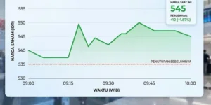 Saham EMTK Naik 2% dan Transaksi Capai Rp1,9 Miliar