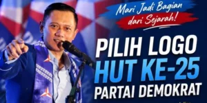 Ketua Umum Partai Demokrat Agus Harimurti Yudhoyono Minta Publik Pilih Logo HUT ke-25