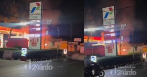 sepeda motor terbakar