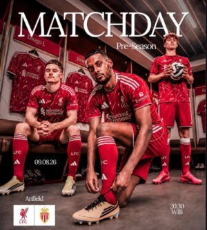 Live streaming Liverpool vs AS Monaco, Minggu 9 Agustus 2026