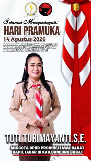 Hari Pramuka 2026, Tuti Turimayanti Dorong Generasi Muda Perkuat Semangat Gotong Royong Menuju Indonesia Emas 1