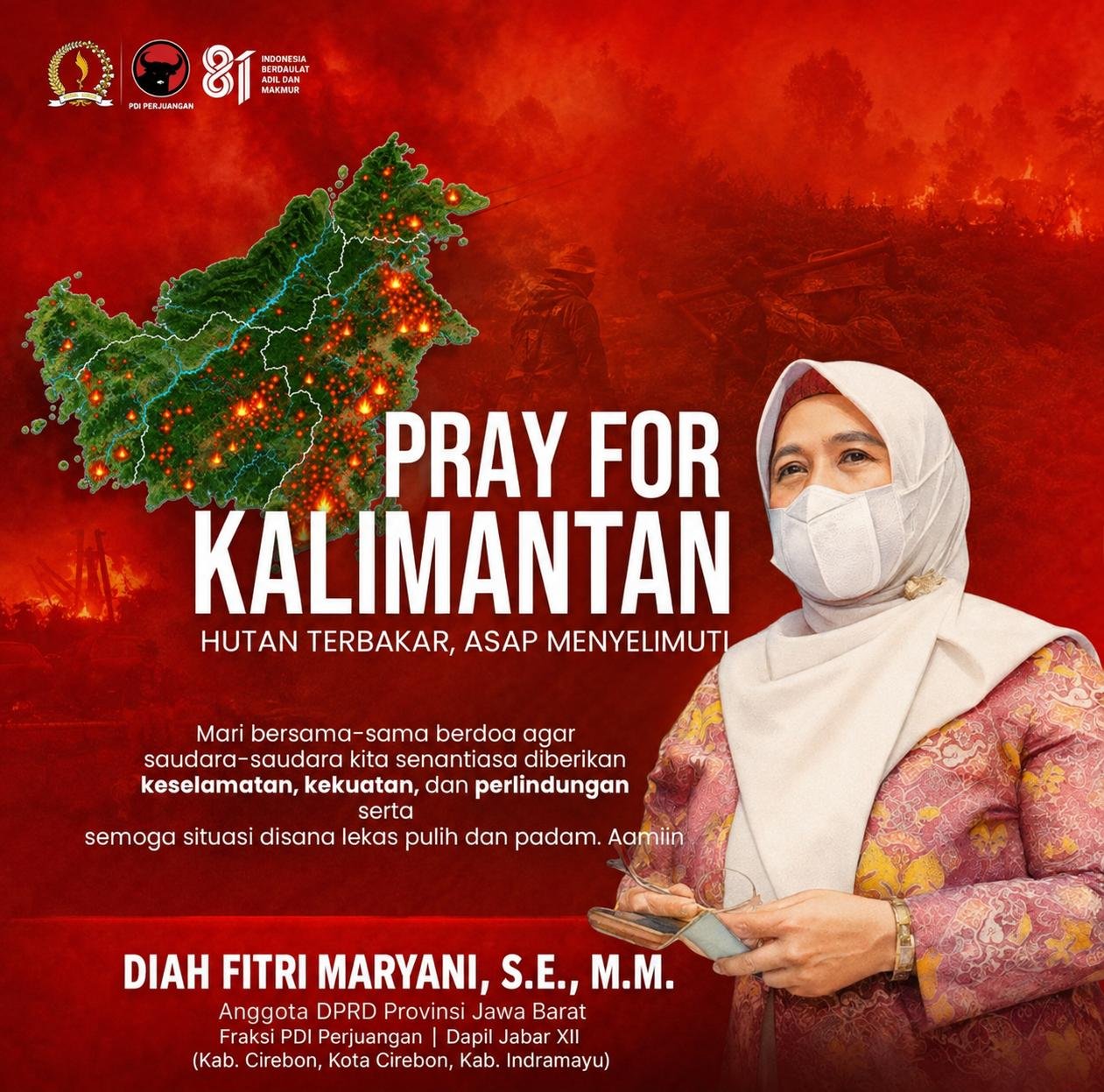 Diah Fitri Maryani Dorong Sinergi Tangani Karhutla Kalimantan, Keselamatan Warga Harus Jadi Prioritas 1 Diah Fitri Maryani Dorong Sinergi Tangani Karhutla Kalimantan, Keselamatan Warga Harus Jadi Prioritas 1
