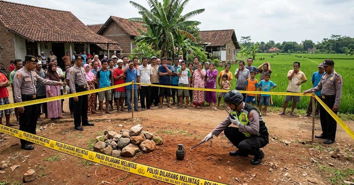 Warga Tambun Bekasi Geger, Granat Aktif Ditemukan Pemulung 1 granat aktif