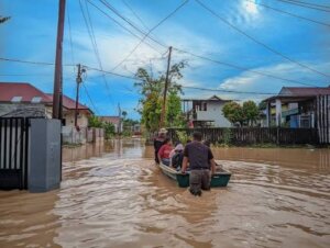 Banjir Kota Padang pada Senin 3 Agustus 2026
