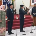 Ketua KPU RI Mochammad Afifuddin Lantik Empat Pejabat Eselon I Perkuat Kinerja KPU RI