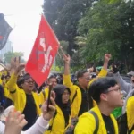 Mahasiswa Universitas Terbuka berunjuk rasa ke DPR