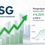 IHSG menguat 6,32% pada Agustus dan ditutup di 6.518,12