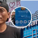 Polisi membawa aktivis Pati Botok saat demo di DPR RI