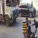 tersenggol sepeda motor