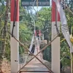 Jembatan Pongpet Pangandaran ambruk